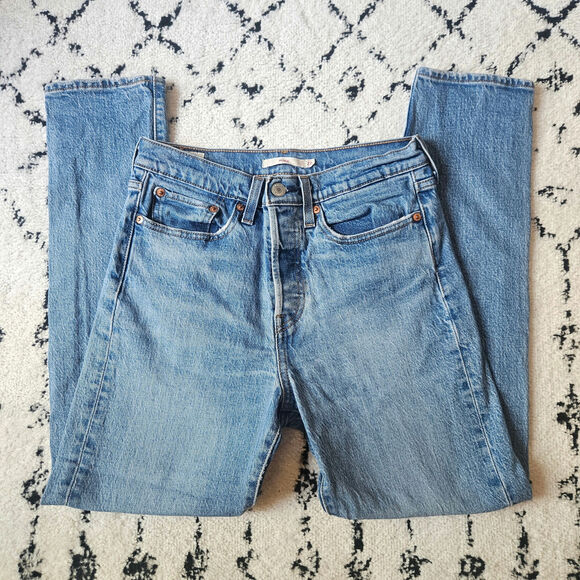 Levi's Wedgie Tapered Leg High Rise Ankle Jeans Size 27 - Picture 5 of 13